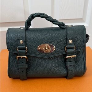 Mulberry Dark Green Leather Satchel